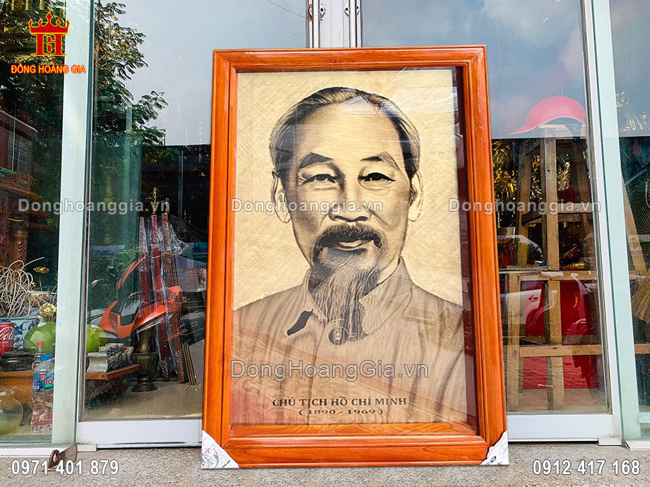 Chế Tác Tranh Đồng Bác Hồ Cạo Xước Giả Cổ Theo Yêu Cầu