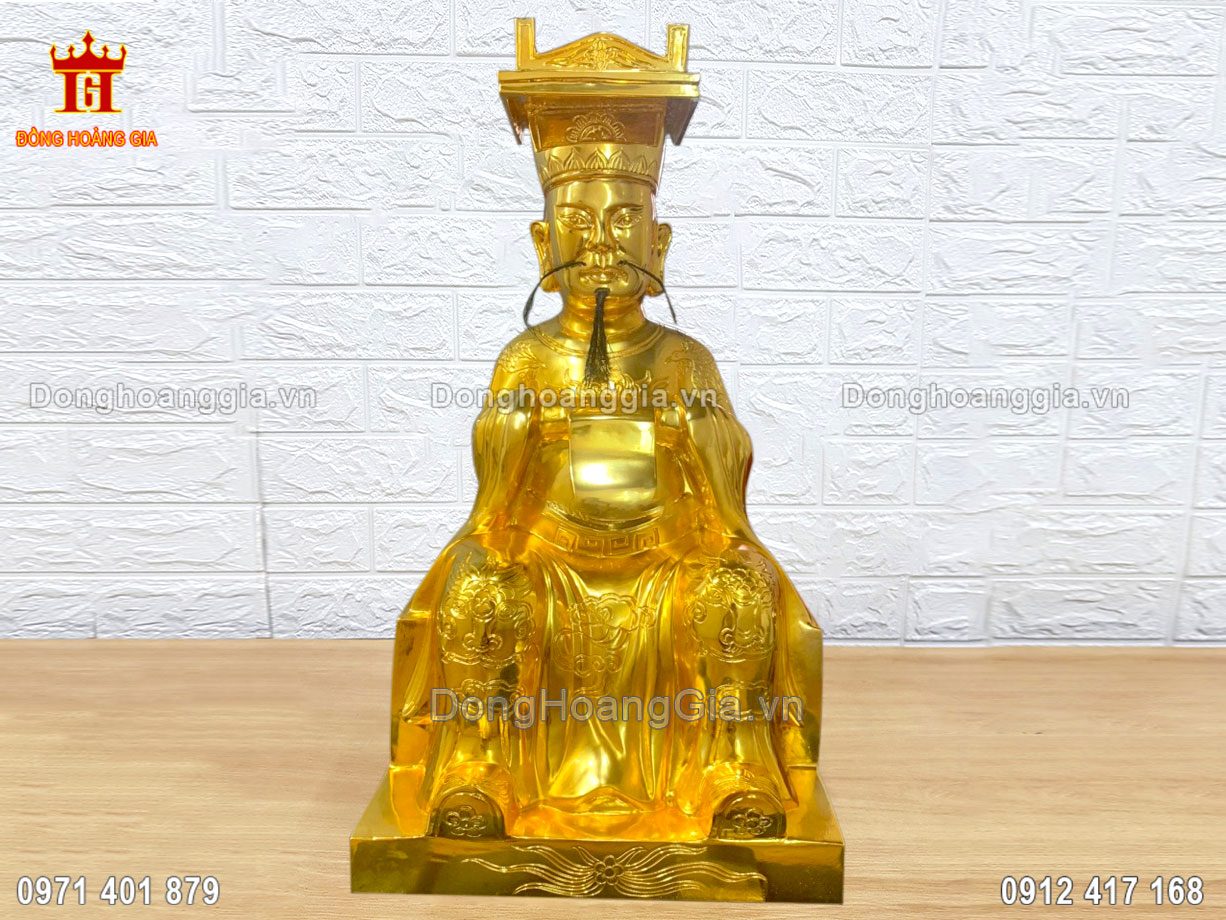 Đúc Tượng Vua Cha Bát Hải Bằng Đồng Dát Vàng 24K