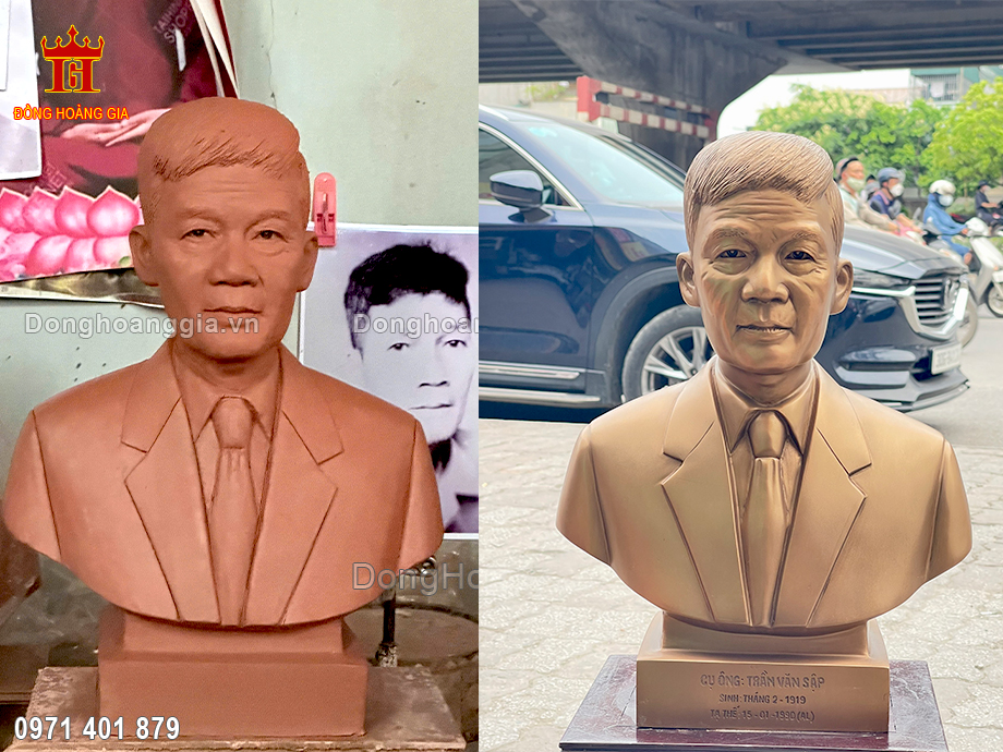 Hoàn Thiện Đúc Tượng Đồng Truyền Thần Chân Dung Cụ Ông