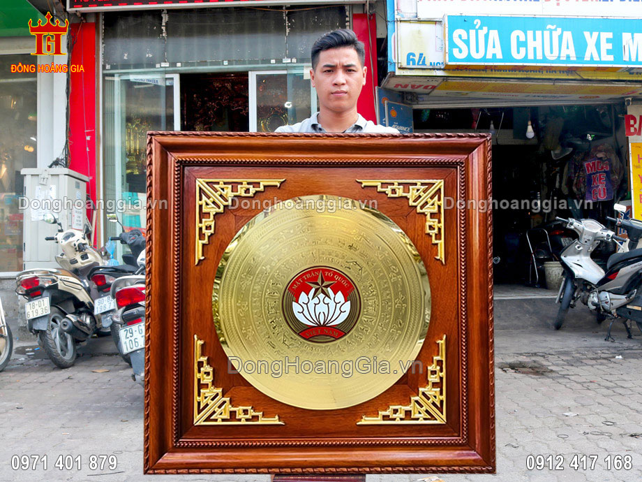 Hoàn Thiện Tranh Mặt Trống Đồng Logo Mặt Trận Tổ Quốc Theo Yêu Cầu