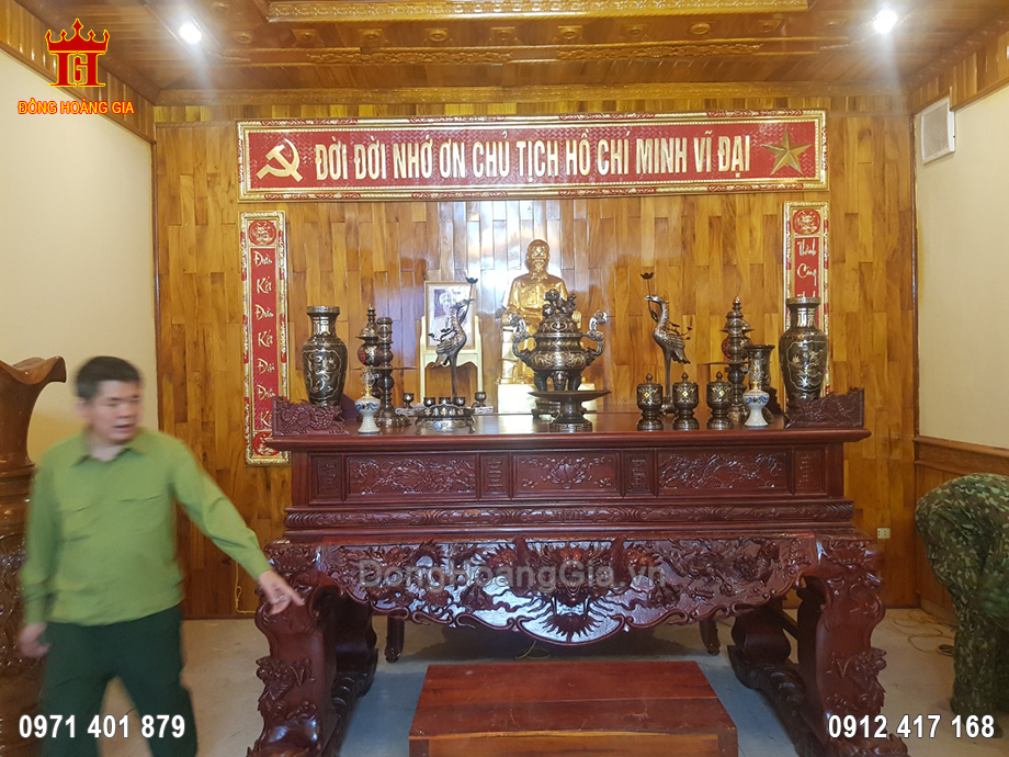 Lắp Đặt Phòng Thờ Tại Lữ Đoàn 72 Huyện Lương Sơn Tỉnh Hòa Bình