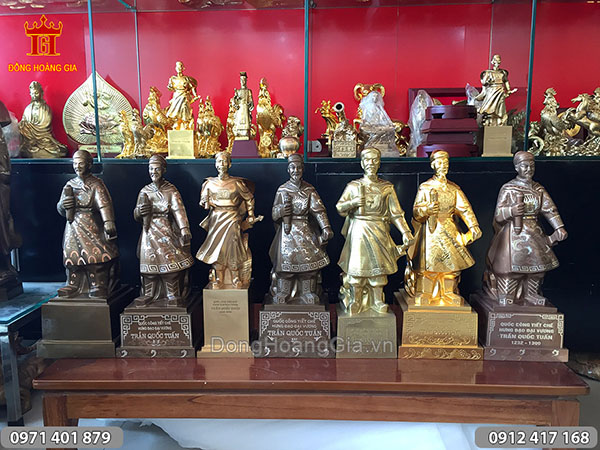 Một số mẫu tượng đồng Trần Hưng Đạo 50cm