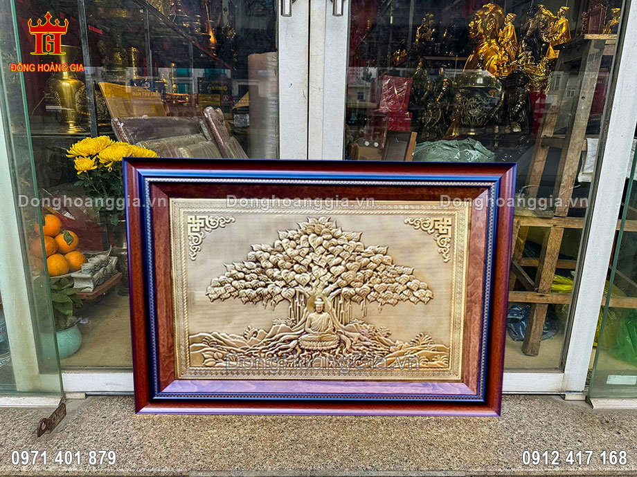 Tranh Đức Phật Thích Ca Ngồi Dưới Gốc Cây Bồ Đề Ý Nghĩa Bình An