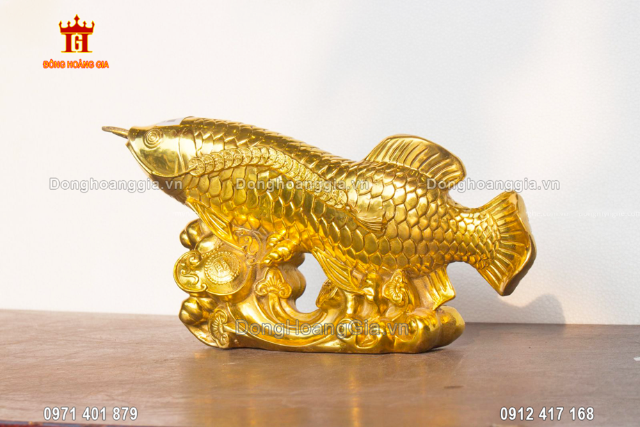 Đồng Hoàng Gia là địa chỉ chế tác tượng cá rồng mạ vàng uy tín