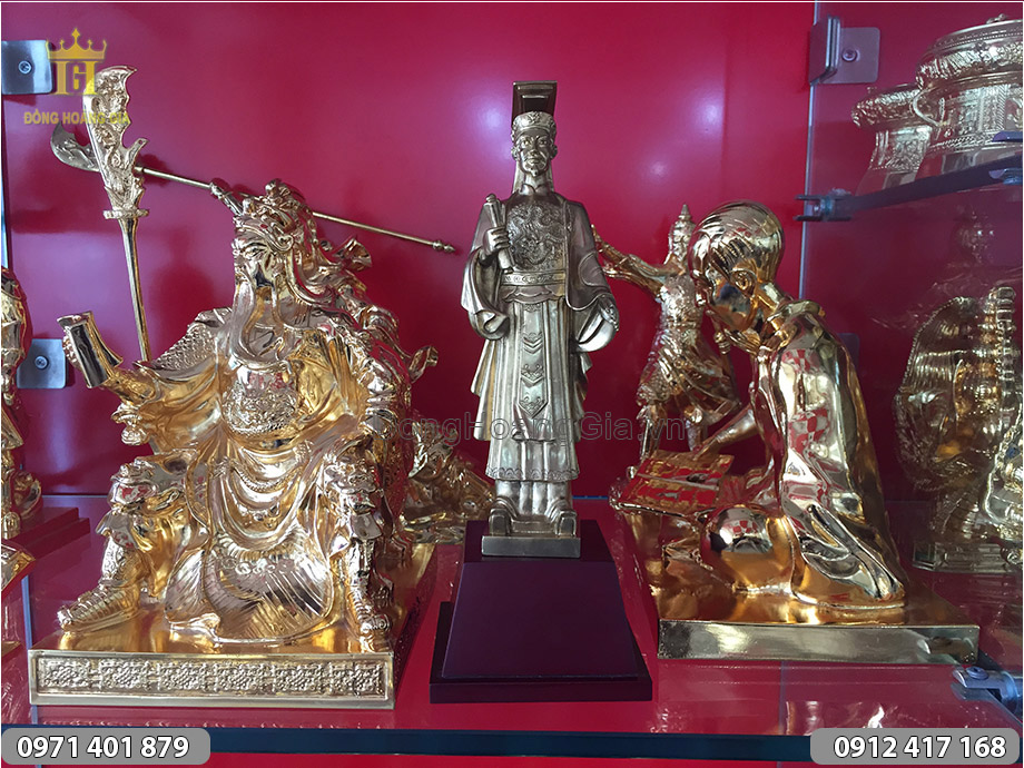 Tượng đồng Lý Thái Tổ để bàn 20cm