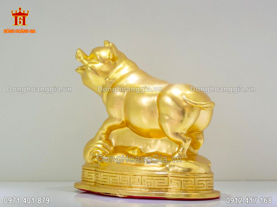 Tượng Heo Bằng Đồng Dát Vàng 24K Cho Người Tuổi Hợi